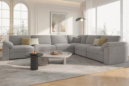 EASE MOOSE Oversized Sectional Modular Sofa, Large L Sectional Couch Wide Deep by EASEMOOSE