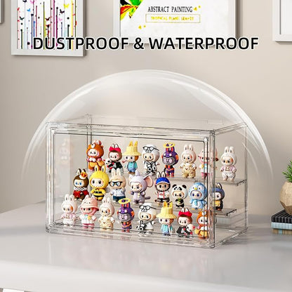 Clear Acrylic Display Case for Collectibles 3 Layer Hobby Figure Display Case - Image 5