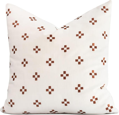 Crumbs Home Modern Farmhouse Fall Linen Indoor Outdoor Throw Pillow Cover Only by CRUMBSHOME