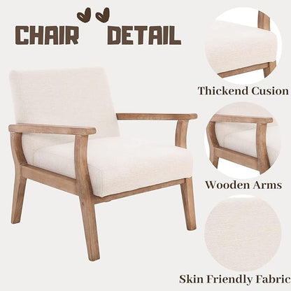 Beige Accent Chairs Set of 2 - Image 6