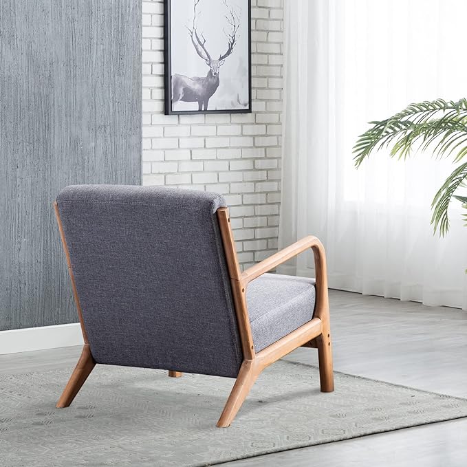INZOY Mid Century Modern Accent Chair - Image 6
