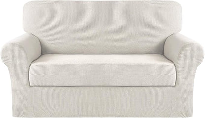 Turquoize Stretch Sofa Slipcover 2 Pieces Sofa Cover Couch Cover by Turquoize