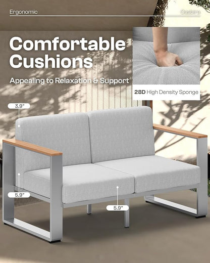 Outdoor Patio Furniture Set, 7 Seats Outdoor Patio Conversation Sets - Image 2