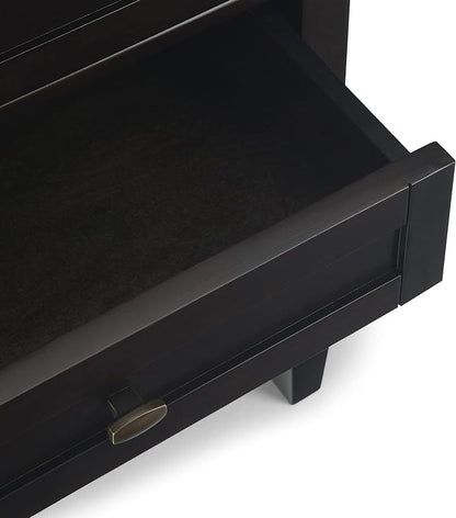 SIMPLIHOME Warm Shaker Solid Wood 24 inch Wide Transitional-Style Bedside - Image 6