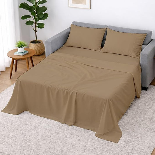 Cottington Lane Sleeper Sofa Sheets Full Size, 4 Piece Premium Quality 100% by CottingtonLane