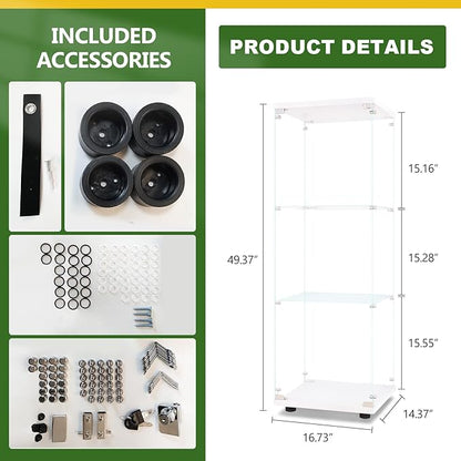 LFT HUIMEI2Y Glass Display Cabinet 3-Shelf - Image 2