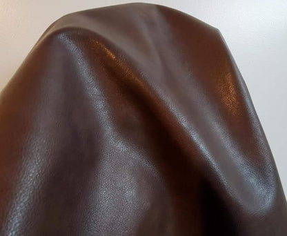 NAT Leathers | Brown Soft Faux Leather Fabric Sheet PU | 5 Yards Cut by The by NATLeathers