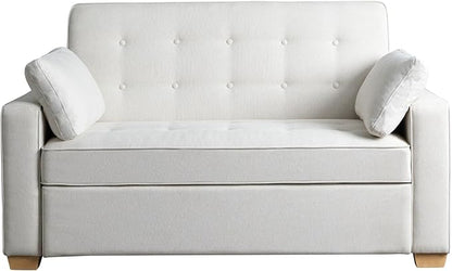 Serta Ainsley 66.5" Convertible Sleeper Loveseat, Full Size, Dreamcoil Comfort by SertaDreamConvertibles