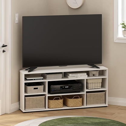 Furinno BESI TV Stand, No Tools Assembly Industrial Style Entertainment Center - Image 7