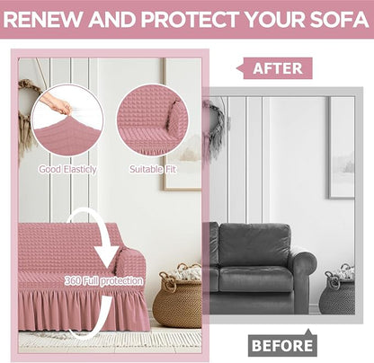 Fanfanwin 3 Pcs Sofa Slipcover Set - Image 5