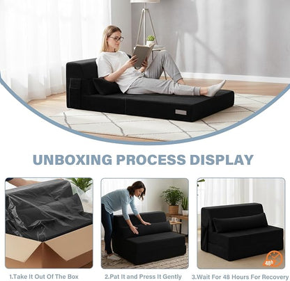 Tiita Convertible Folding Sofa Bed Twin Size - Image 9