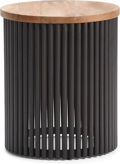 SIMPLIHOME Demy Metal and Wood Accent Table by SimpliHome