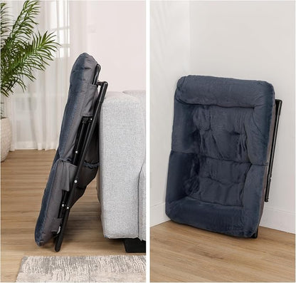 Comfy Saucer Chair for Adults, Soft Faux Fur Bedroom Chair, Accent Dorm Chairs - Image 7