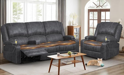 Yolsali 3 Seater Recliner Sofa Set by SavortheHappyMoments