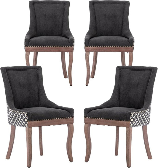Modern Dining Chairs Set of 4, High Back Dining Chairs Side Chairs by MZDOO
