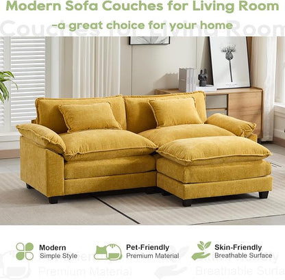 Oprisen 86" Modular Sectional Sofa, Comfy Cloud Couch Sectional Sofa - Image 7