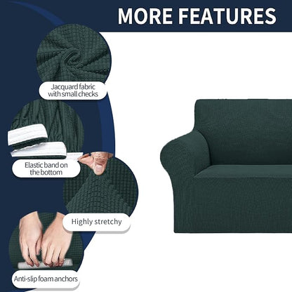 Cupuamon 2026 New Stretch Loveseat Sofa Slipcovers Couch Cover - Image 4