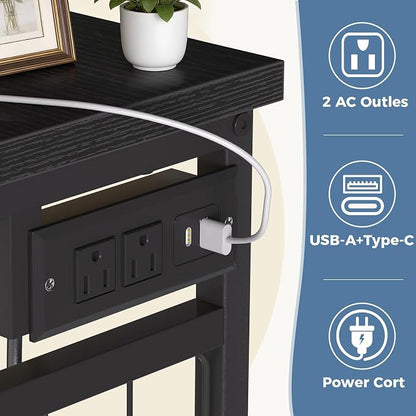 DUMOS Dresser for Bedroom with Hanging Rack, 6 Drawer Fabric Dresser with - Image 7