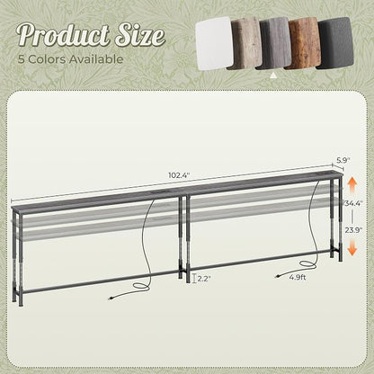 Huuger 102.4 Inch Sofa Table - Image 3