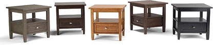 SIMPLIHOME Warm Shaker Solid Wood 20 inch Wide Rectangle Transitional End Side - Image 10
