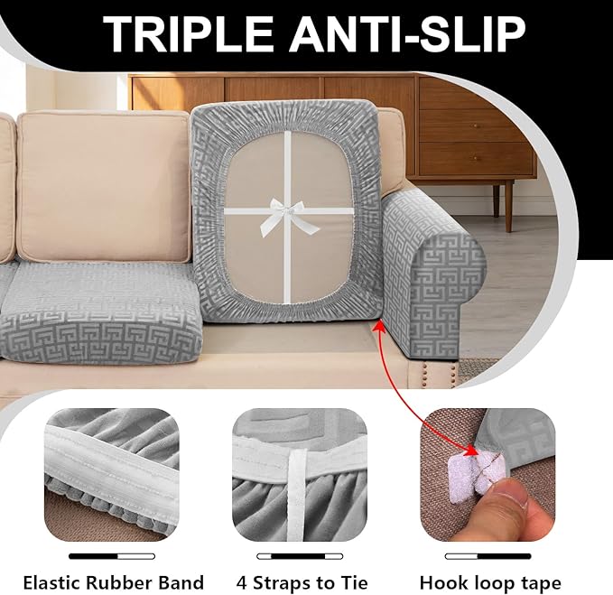 UNBBRRL Stretch Couch Armrest Covers - Image 3
