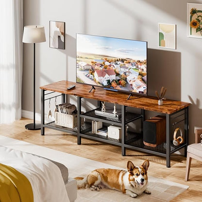 Furologee TV Stand for TVs up to 65 Inch, Entertainment Center - Image 5