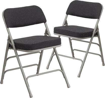 Flash Furniture 2 Pack HERCULES Series Premium Curved Triple Braced & Double by FlashFurniture
