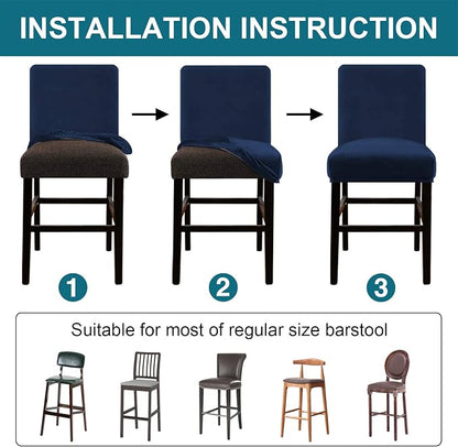 Turquoize Bar Stool Covers 2 Pack Bar Stool Covers - Image 5