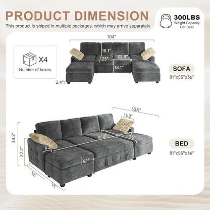 Hanherry 104" Sectional Couch - Image 3
