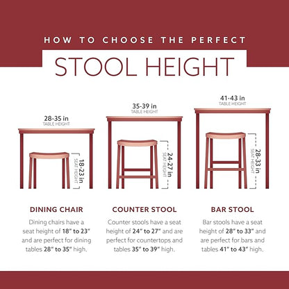 Linon Maya Brown Counter Stool - Image 6
