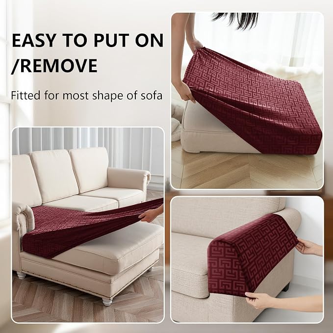 UNBBRRL Stretch Couch Backrest Cushion Cover - Image 4