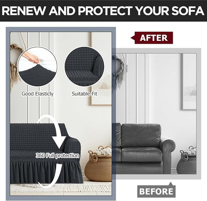 Fanfanwin 3 Pcs Sofa Slipcover Set - Image 5