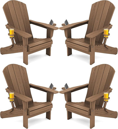 SERWALL Adirondack Chair with Cup Holders by SERWALL