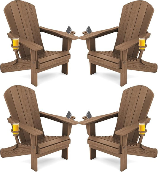SERWALL Adirondack Chair with Cup Holders by SERWALL