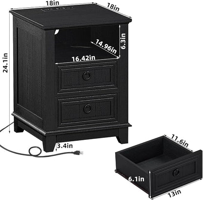 Joaxswe 18" Farmhouse Night Stand - Image 2