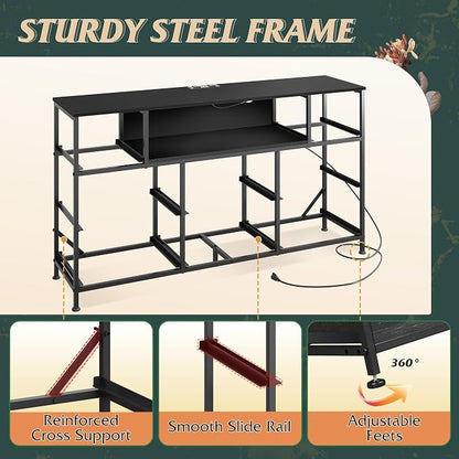 WLIVE Dresser TV Stand for 45, 55 inch TV, Entertainment Center - Image 9