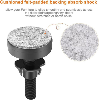 NANMOTUE Leveling Feet, Adjustable Furniture Levelers - Image 3