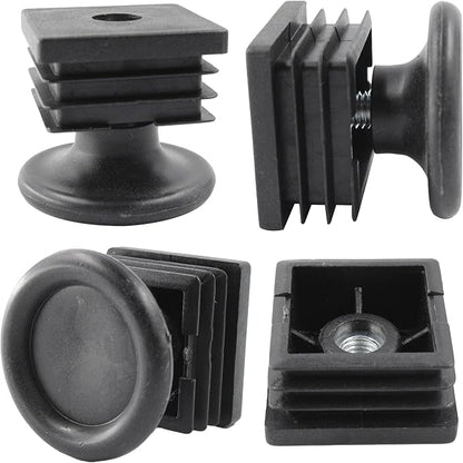 8Pcs Adjustable Leveling Feet 38 x 38mm Square Insert Kit Furniture Glide - Image 3