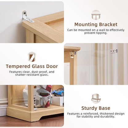 LELELINKY Farmhouse Display Cabinet - Image 5