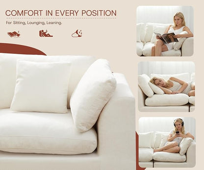 GRUSIGN 79'' Oversized Boneless Cloud Loveseat - Image 9