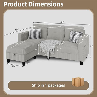Convertible Sectional Sofa - Image 2