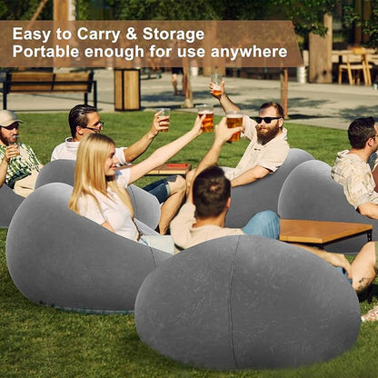 Realspring 6 9 12 Pcs Inflatable Bean Bag Chairs - Image 6