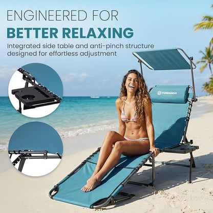 FUNDANGO Heavy Duty Tanning Chair - Image 8