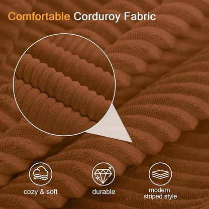 COMAX Convertible Sofa Bed, Folding Floor Couch Corduroy Fold Out Couch Bed - Image 7