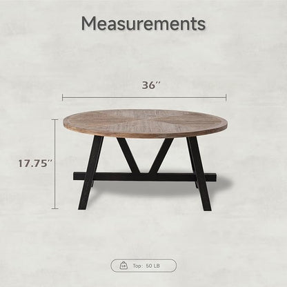 COZAYH Rustic Farmhouse End Table - Image 3