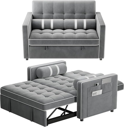 Marsail 3-in-1 Convertible Futon Sleeper Sofa Bed, Pull Out Couch by Marsail