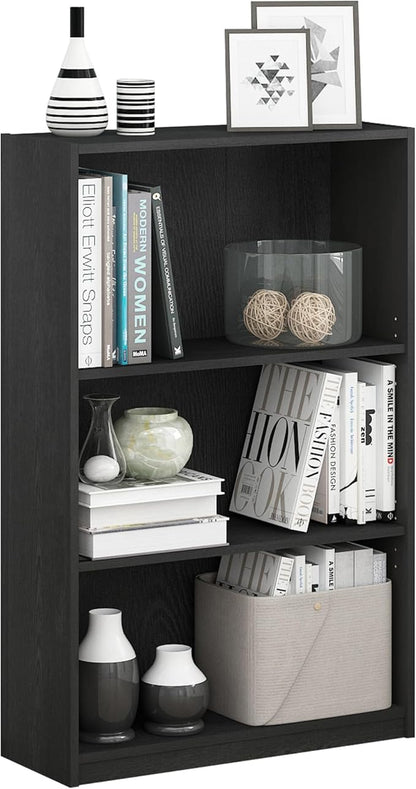Furinno Jaya Book Shelf, 3-Tier Bookshelf, Standing Bookcase - Image 5