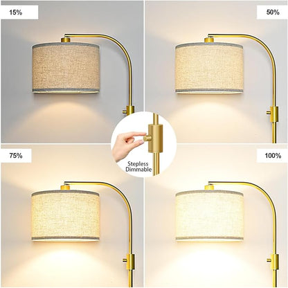 Nintiue Upgraded Modern Arc Dimmable Tall Standing Floor Lamp - Image 3