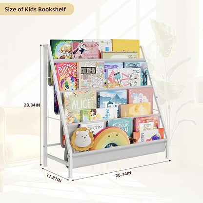 Aokitsink 4-Tier Kids Bookshelf, Book Shelf - Image 2