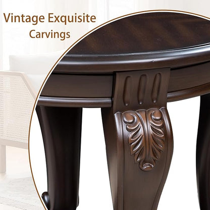 LKTART 42" Vintage Oval Coffee Table - Image 6